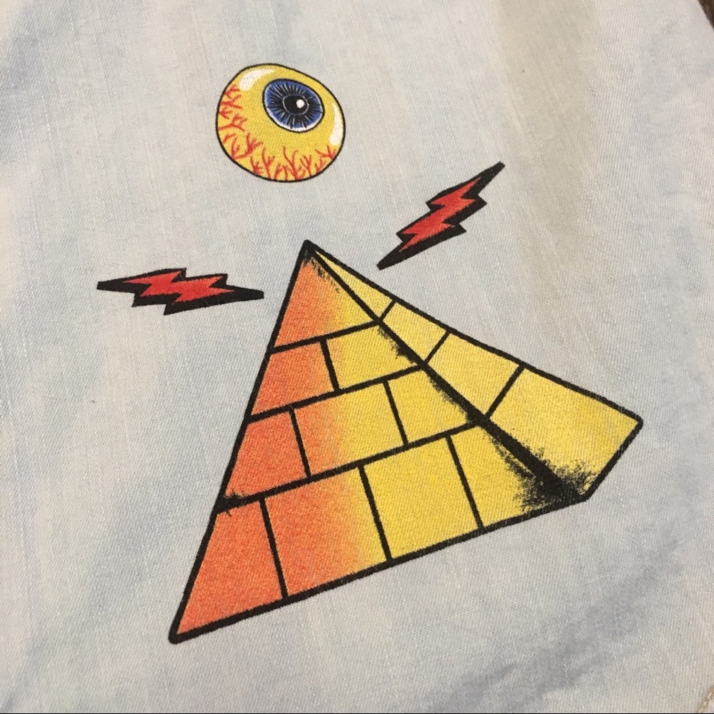 Lauren Moshi Denim Button Up with Embroidery - Picture 7 of 7